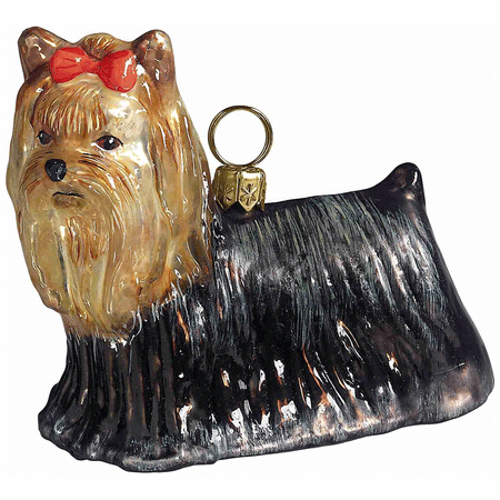 Woof! Dog Bone Glass Ornament