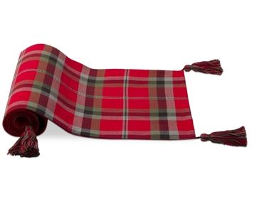 Holiday Red Plaid Table Runner