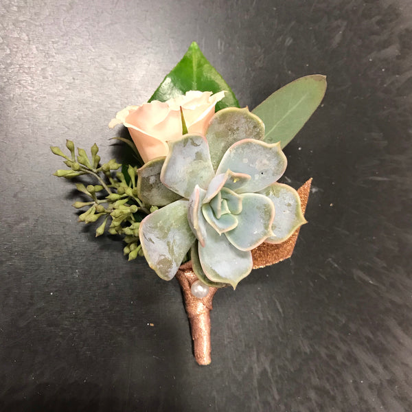 Succulent Boutonniere