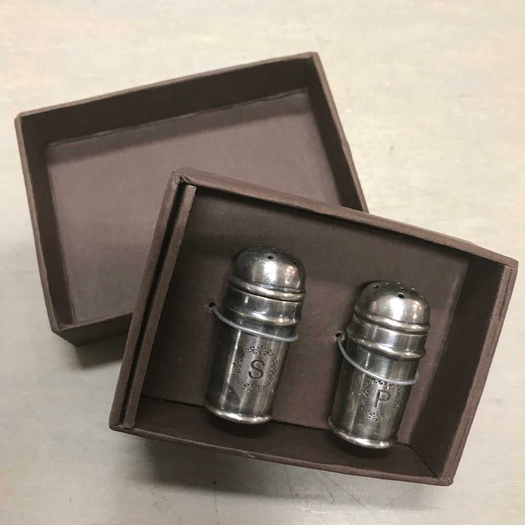 Old Silver Salt and Pepper Set