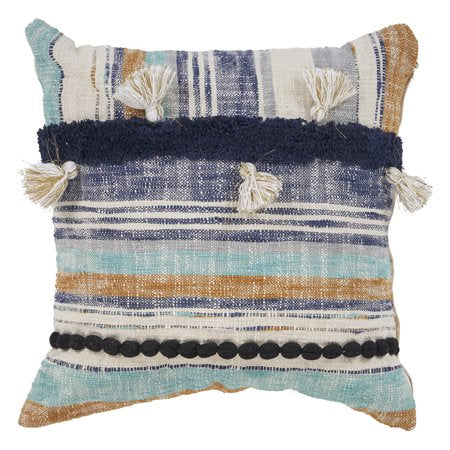 Boho Striped Pillow