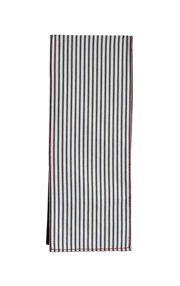 Black Striped Table Runner