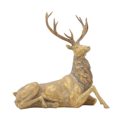 Gold Resin Deer - LG