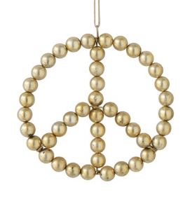 Beaded Peace Sign Ornaments