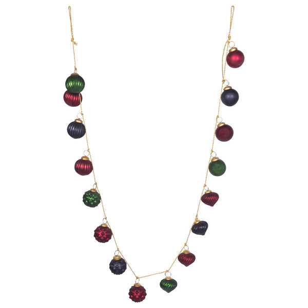 Textured Glass Ball Garland