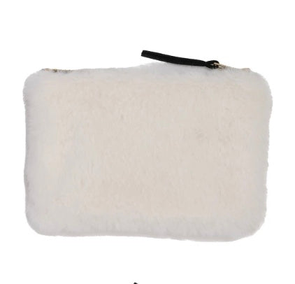 Soft Faux Fur Zipper Bag