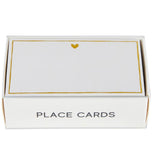 Gold Heart Place Cards