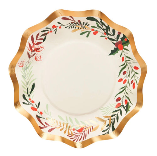 Christmas Forest Wavy Paper Appetizer Bowls by Sophistiplate