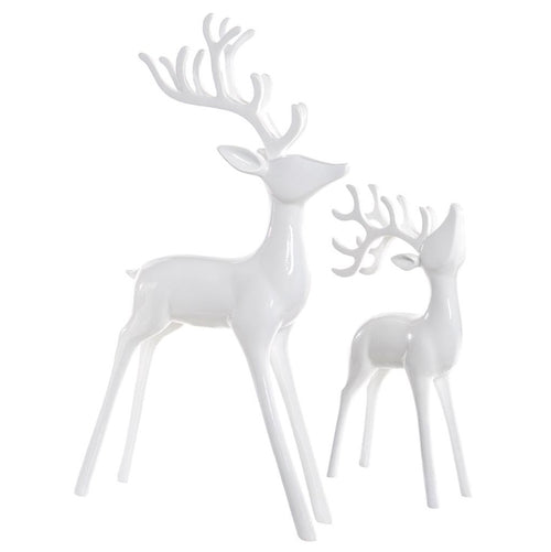 Shiny White Reindeer