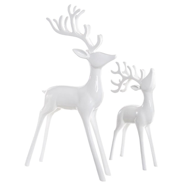 Shiny White Reindeer