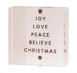 Christmas Lucite Blocks