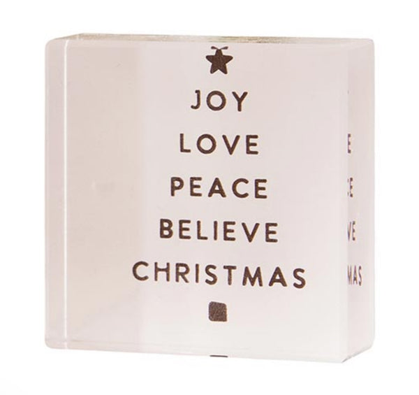 Christmas Lucite Blocks