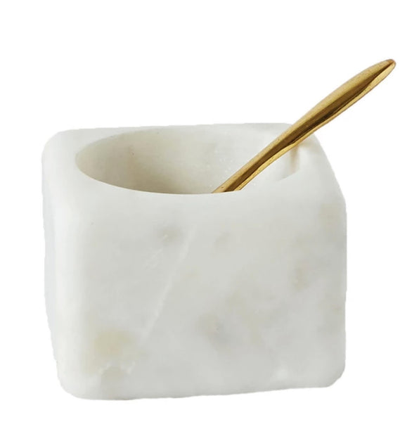 Square Marble Bowl w/Spoon