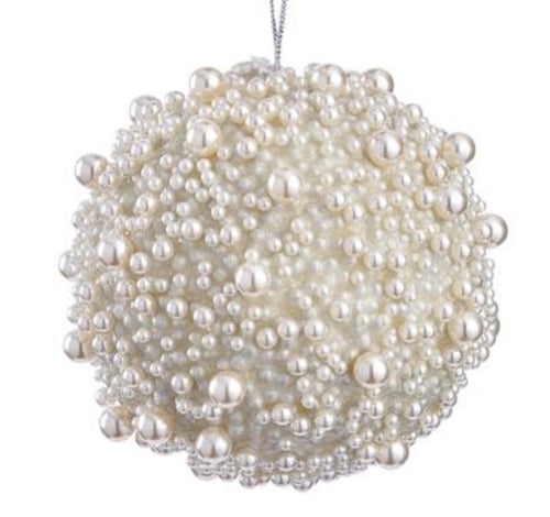 Pearl Beaded Ball Ornaments