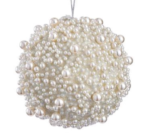 Pearl Beaded Ball Ornaments