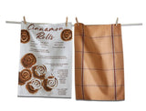 Cinnamon Roll Recipe Dishtowel Set