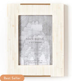 Mukhendu Bone & Brass Picture Frame - 5 x 7