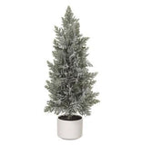 Frosted Pine Tree in Pot