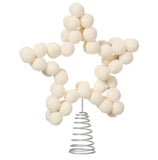 White Pom Pom Star Tree Topper