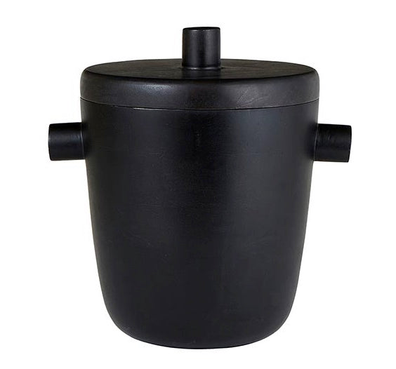 Black Wooden Ice Bucket