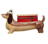 Dachshund Holiday Planter