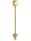 Brass Cocktail Spoon w/Christmas Tree Handle