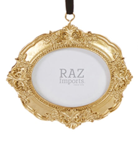 Gold Vintage Style Photo Frame Ornaments