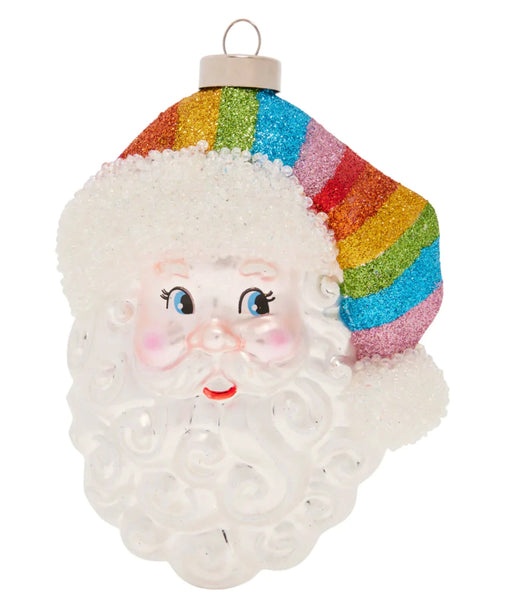 Pride Hat Santa Ornament