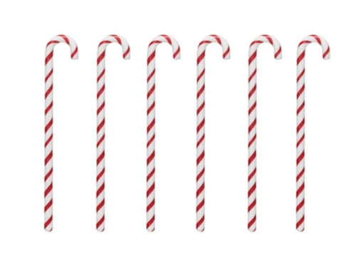 Candy Cane Glass Stir Sticks