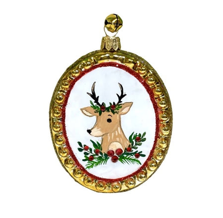 Cross My Heart Ornament by JingleNog - Red