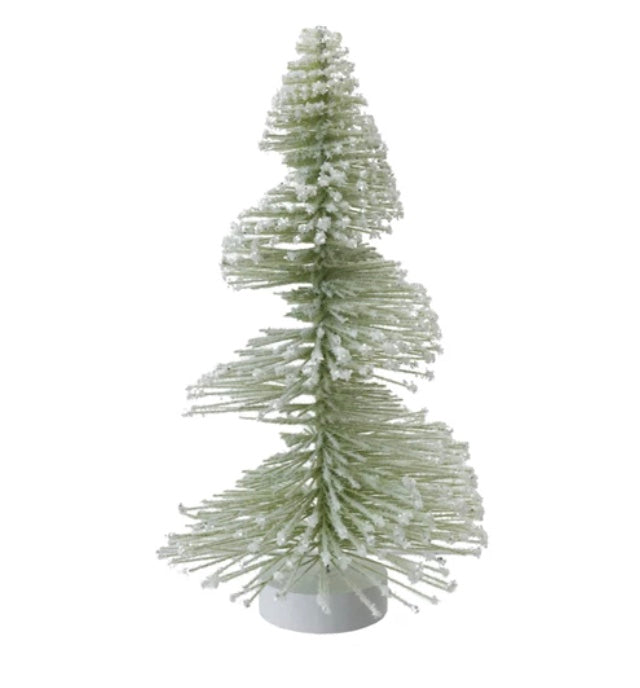 Snowy Spiral Bottle Brush Trees