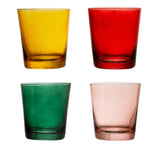 Holiday Color Drinking Glasses - Set of 4