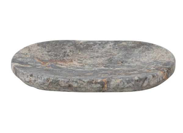 Oval Travertine Soap Dish