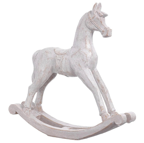 Whitewashed Rocking Horse