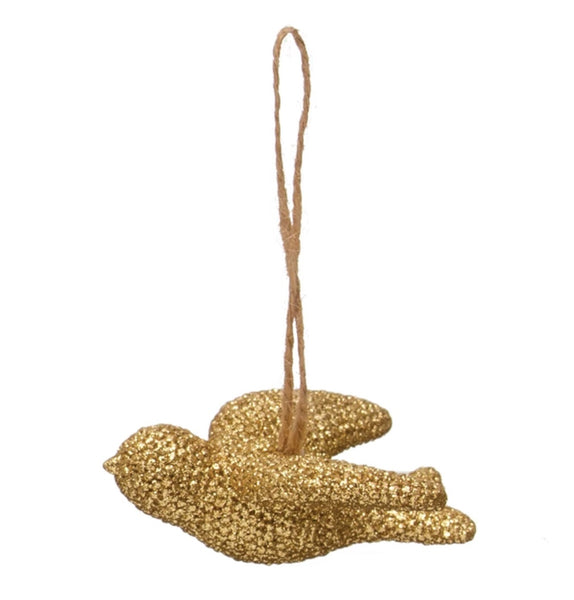 Gold Resin Bird Ornament
