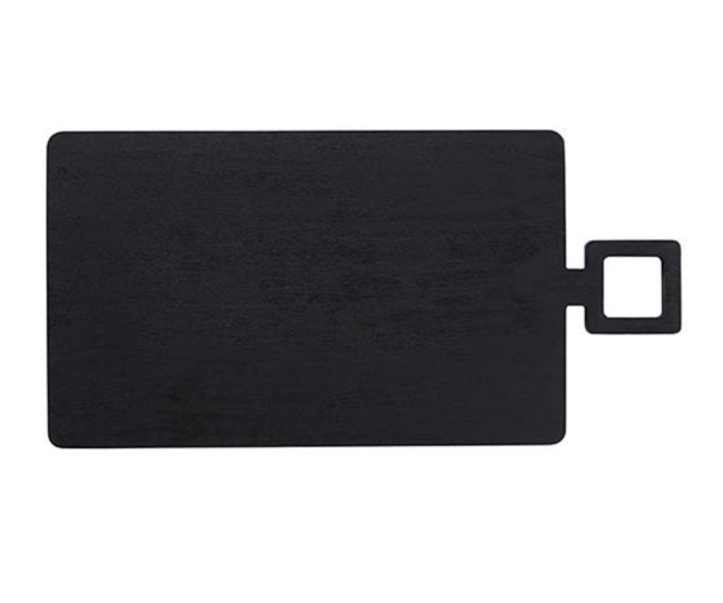 Black Square Handled Wood Boards