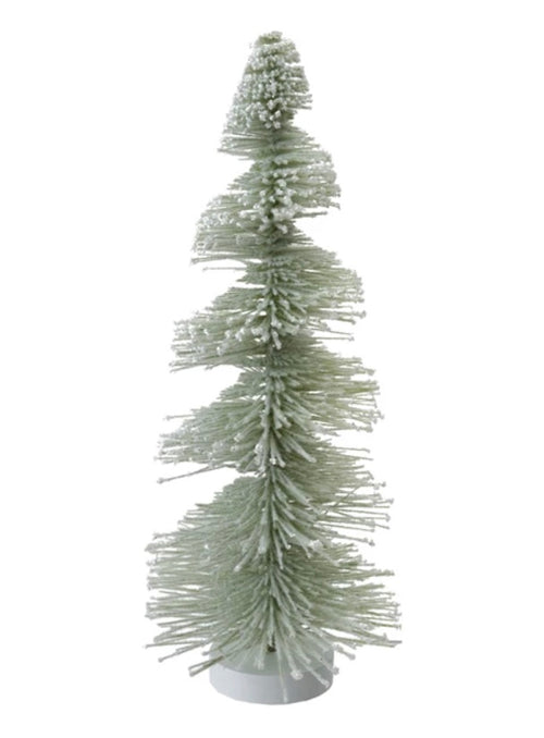 Snowy Spiral Bottle Brush Trees