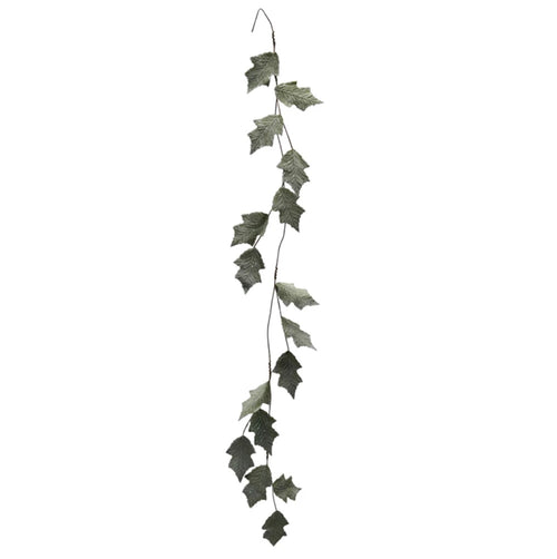 Iced Mint Green Leaf Garland