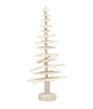 Ivory Glittered Paper Trees