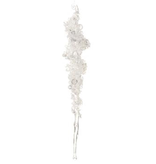 Beaded Glass Icicle Drop Ornament
