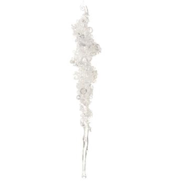 Beaded Glass Icicle Drop Ornament