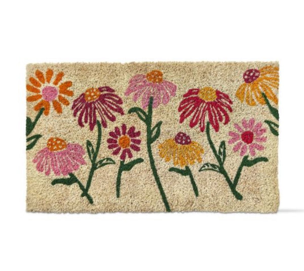 Spring Flowers Coir Mat