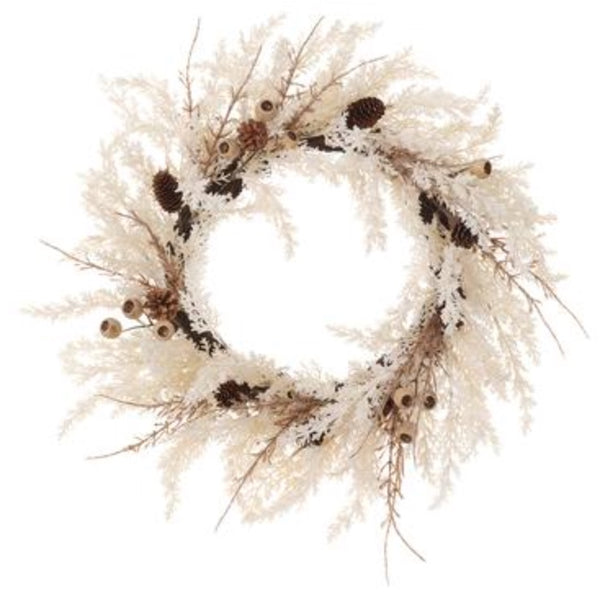 Pampas Grass Mixed Wreath