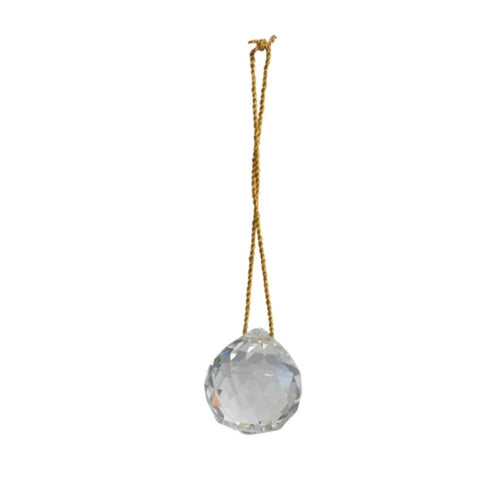 Glass Crystal Ball Ornament
