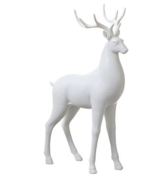 Standing White Reindeer
