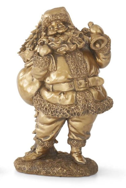 Antique Gold Resin Mixed Santas