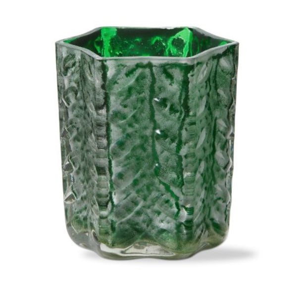 Green Dazzle Tealight Holder