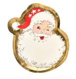 Vintage Santa Die Cut Salad Plates by Sophistiplate
