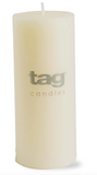 Color Studio Ivory Pillar Candles by Tag