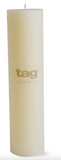 Color Studio Ivory Pillar Candles by Tag